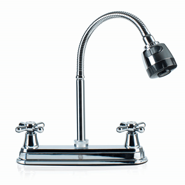 Llave de Lavaplatos Flexible con Mezclador